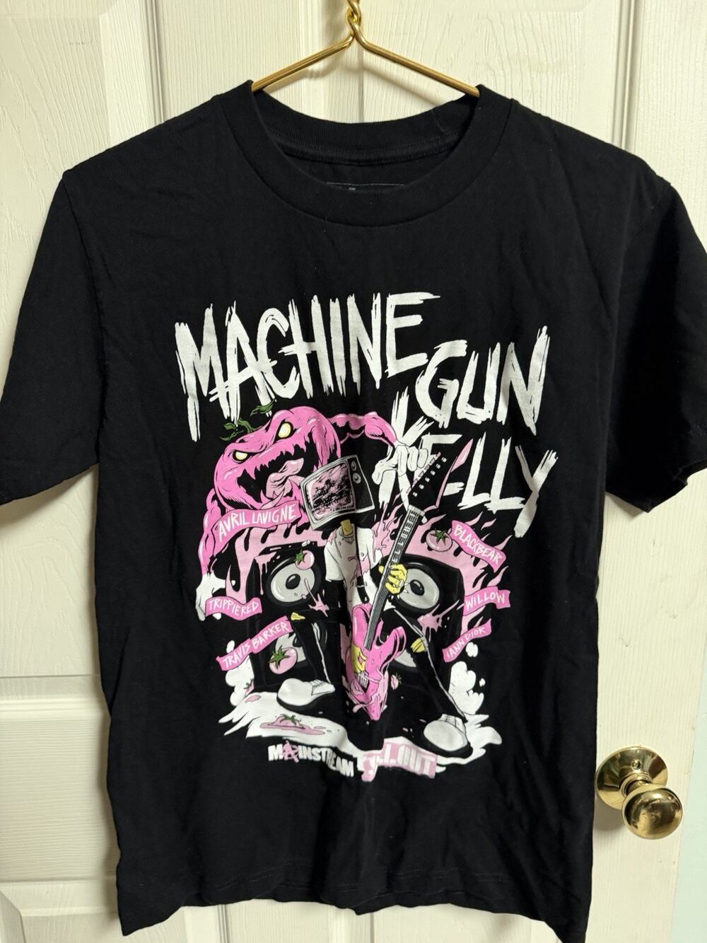 Machine Gun Kelly Mainstream Sellout Tour Shirt Avril Lavigne 2022 Small 36w